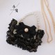 Black Lace Lolita Handbag (LG62)